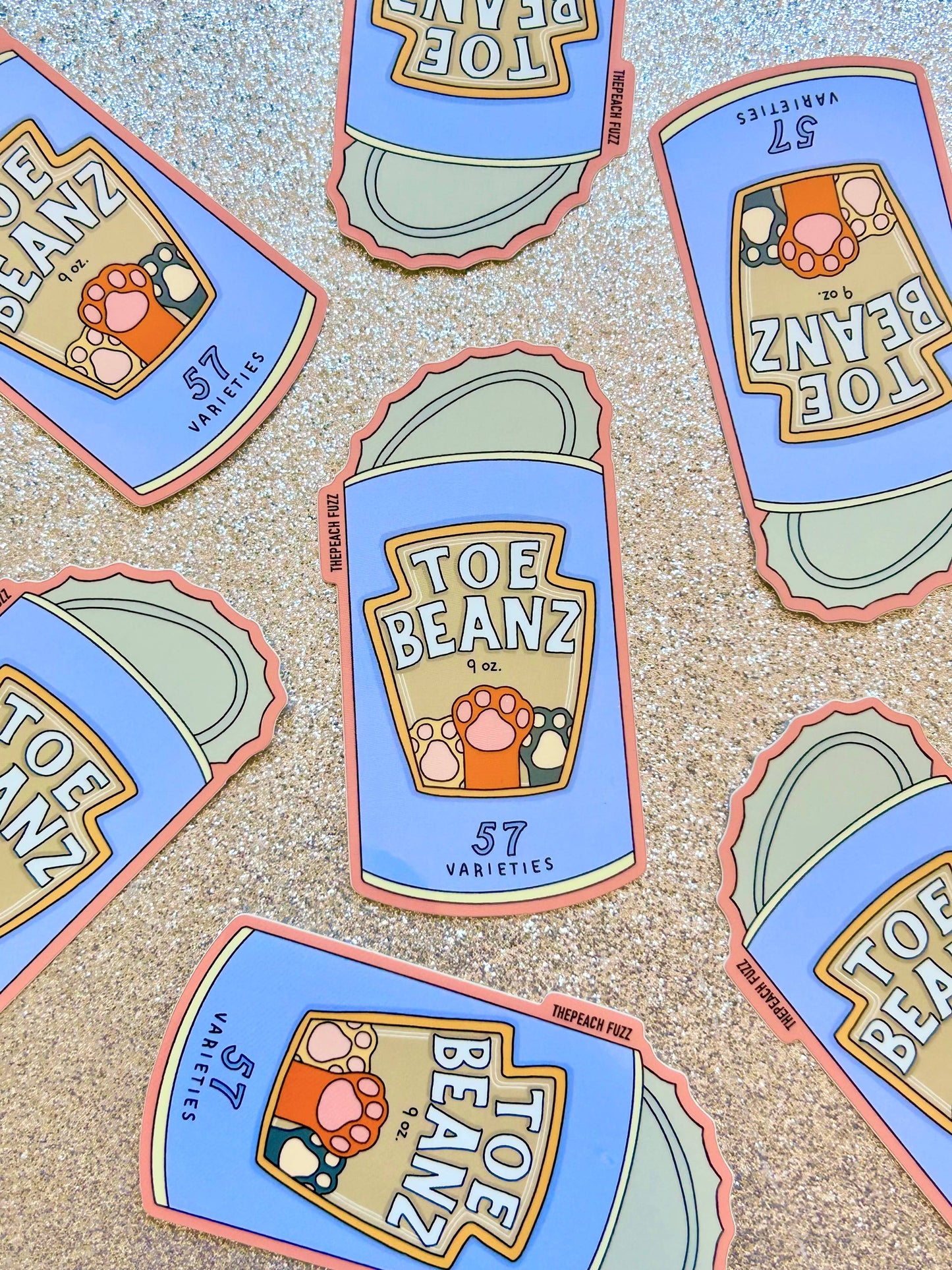 Toe Beans Sticker